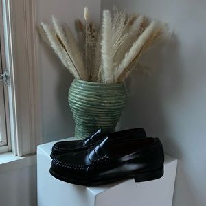 Bass Black Bradford Penny Loafers Size Mens 8 (women 9.5)